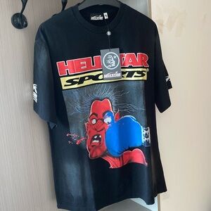 Hellstar Boxing Hip Hop Short Sleeve T Shirt